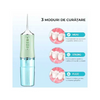 Irigator Oral cu 4 Capete – 3 Moduri de Curățare | Rezervor 220ml, Jet Puternic pentru Igienă Dentară Profesională