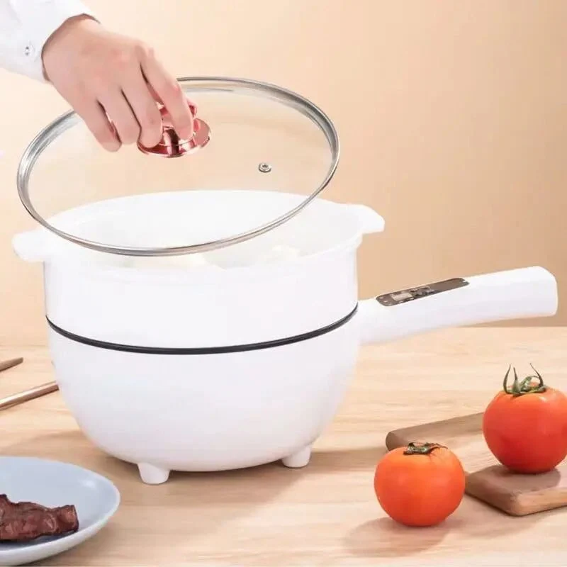 Tigaie Electrică Inteligentă 3L – 26cm, Multifuncțională | Ideală pentru Gătit Rapid & Sănătos