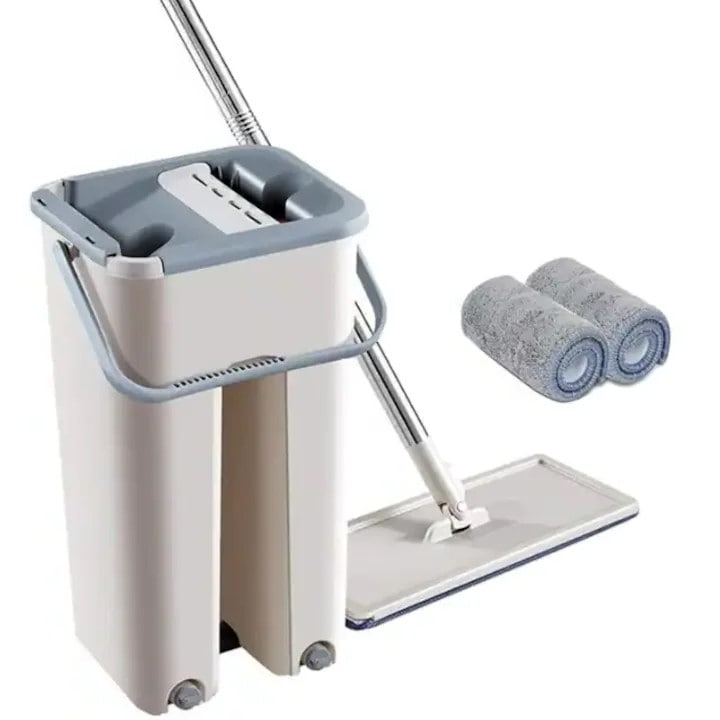 Mop Profesional PENDAN Scratch cu Doua Cuve de Spalare si Uscare