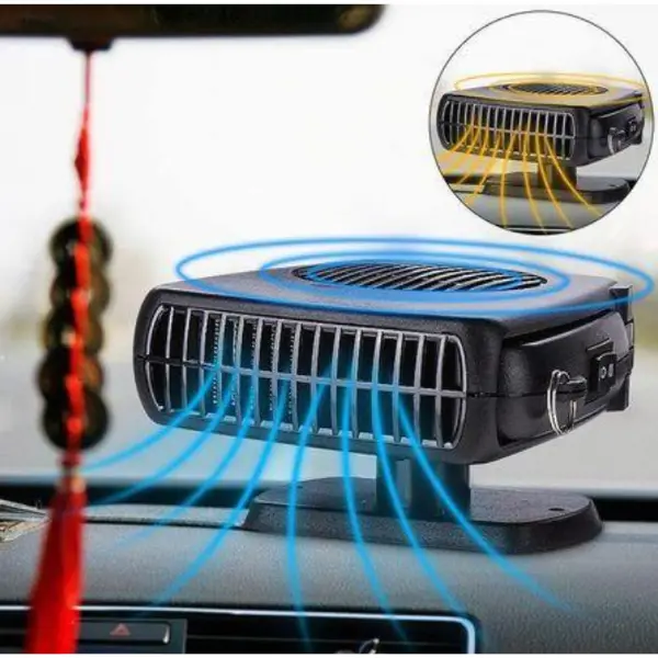 Aerotermă Auto 2-în-1 – Aer Cald sau Rece pentru Dezaburire, Dezghetare si Incalzire