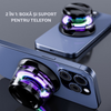 Boxa portabila Bluetooth  G200, 5W, prindere MagSafe & inel magnetic, suport telefon 2 in 1, lumini RGB, pana la 6h autonomie, compatibila Apple/Android, audio HD cu difuzor full-range de 40mm, dual sound, compacta, negru
