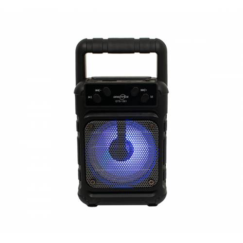 Boxa Portabila cu MP3, TF/USB, Bluetooth, Radio FM, 1200 mAH, Control volum, Incarcare 2 ore, 5 W, Maner, Negru