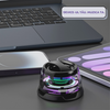 Boxa portabila Bluetooth  G200, 5W, prindere MagSafe & inel magnetic, suport telefon 2 in 1, lumini RGB, pana la 6h autonomie, compatibila Apple/Android, audio HD cu difuzor full-range de 40mm, dual sound, compacta, negru