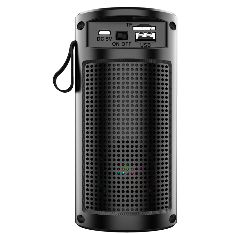 Boxa portabila 1201 cu leduri rgb bluetooth usb radio fm