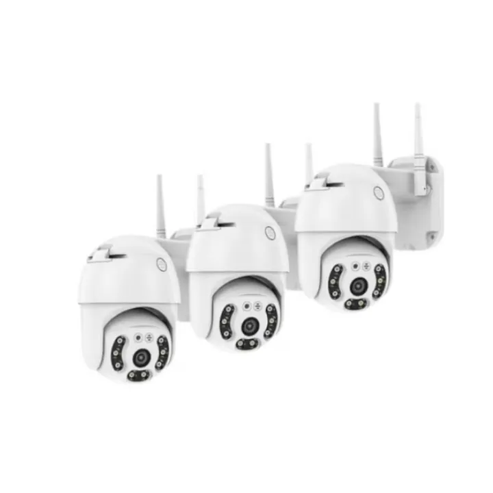 Pachet camere supraveghere WIFI, 2MP sau 3MP, FULL HD, vedere color noaptea, Micro SD, Rotire 360, detectie forma umana