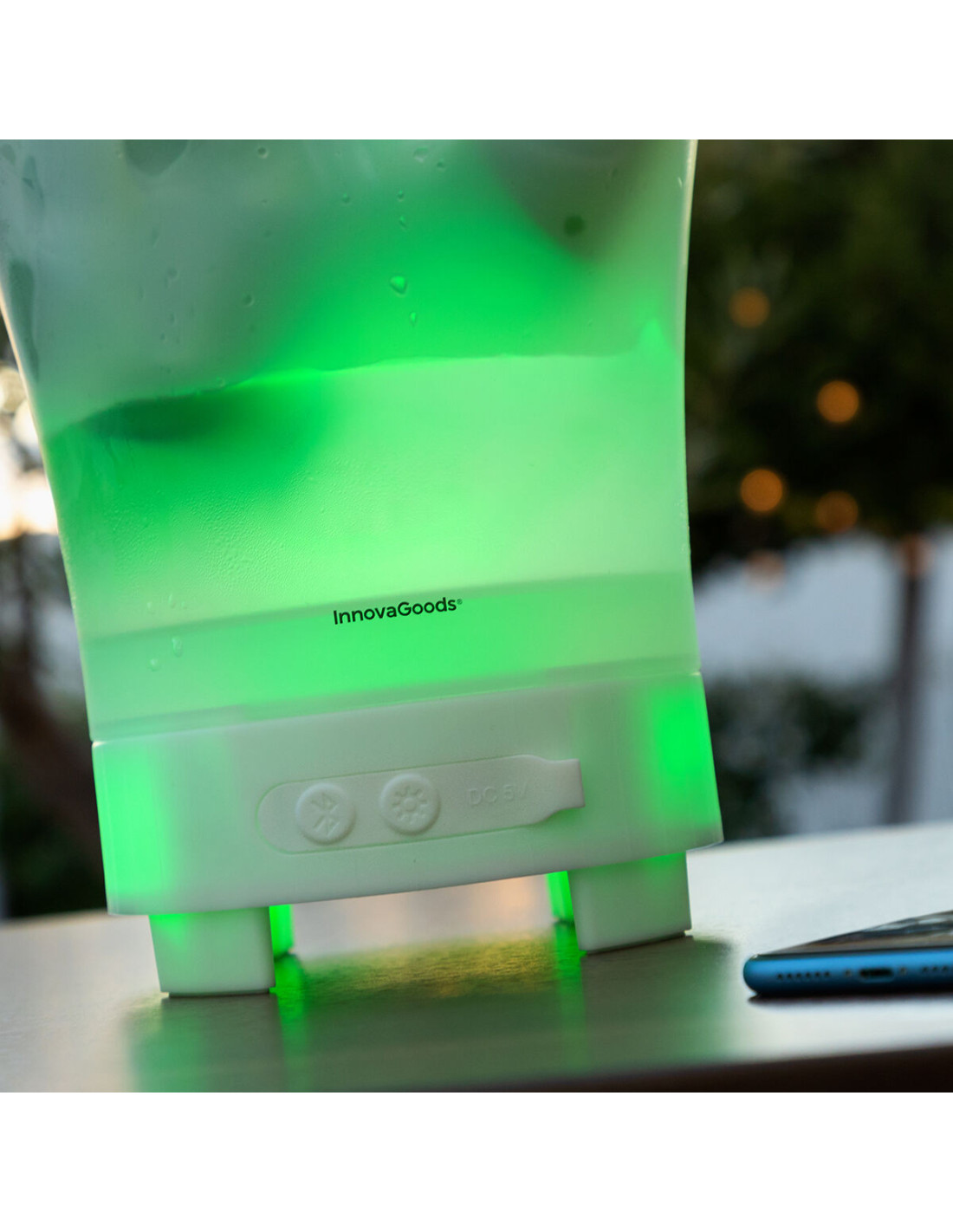 Frapieră LED cu boxă reîncărcabilă Sonice InnovaGoods