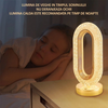 1+1 GRATIS : Lampa LED decorativa, veioza din cristal acrilic, lumina ambientala, 3 culori, alb rece/cald/neutru, control touch, reincarcabila, ovala