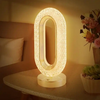1+1 GRATIS : Lampa LED decorativa, veioza din cristal acrilic, lumina ambientala, 3 culori, alb rece/cald/neutru, control touch, reincarcabila, ovala