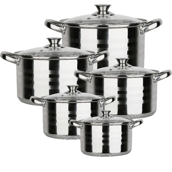 Set oale din Inox 10 piese BL-1424-10 BLAUMANN FOR YOUR HOME