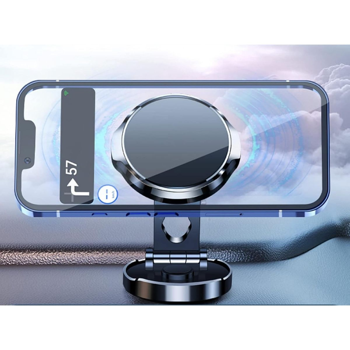 Suport de Telefon, Diametru 4.4 cm, Universal + Suport Numar Telefon Auto