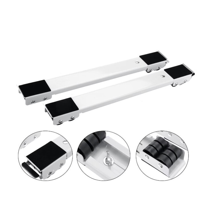 Set 2 suporti cu rotile pentru mutat si carat mobila + MOP cu pulverizare