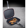 Tigaie Dublă cu Suprafață Anti-Aderentă, Grill și Clasică, Home Secret, 36 cm