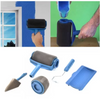 Set trafalet, cu umplere si rezervor cu recipient, brat extensibil si 2 accesorii pentru colturi, albastru