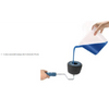 Set trafalet, cu umplere si rezervor cu recipient, brat extensibil si 2 accesorii pentru colturi, albastru