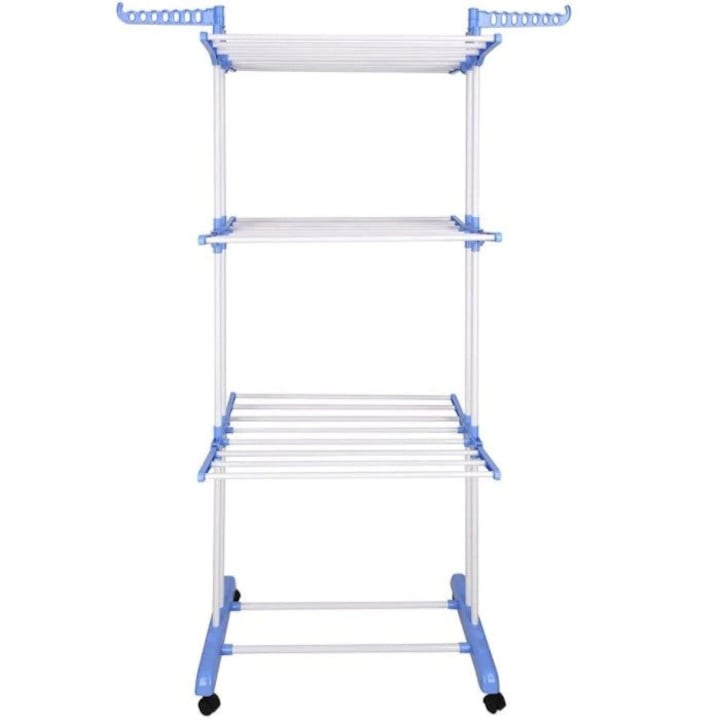 Uscator vertical pentru haine pe 3 nivele de uscare, inaltime 175cm